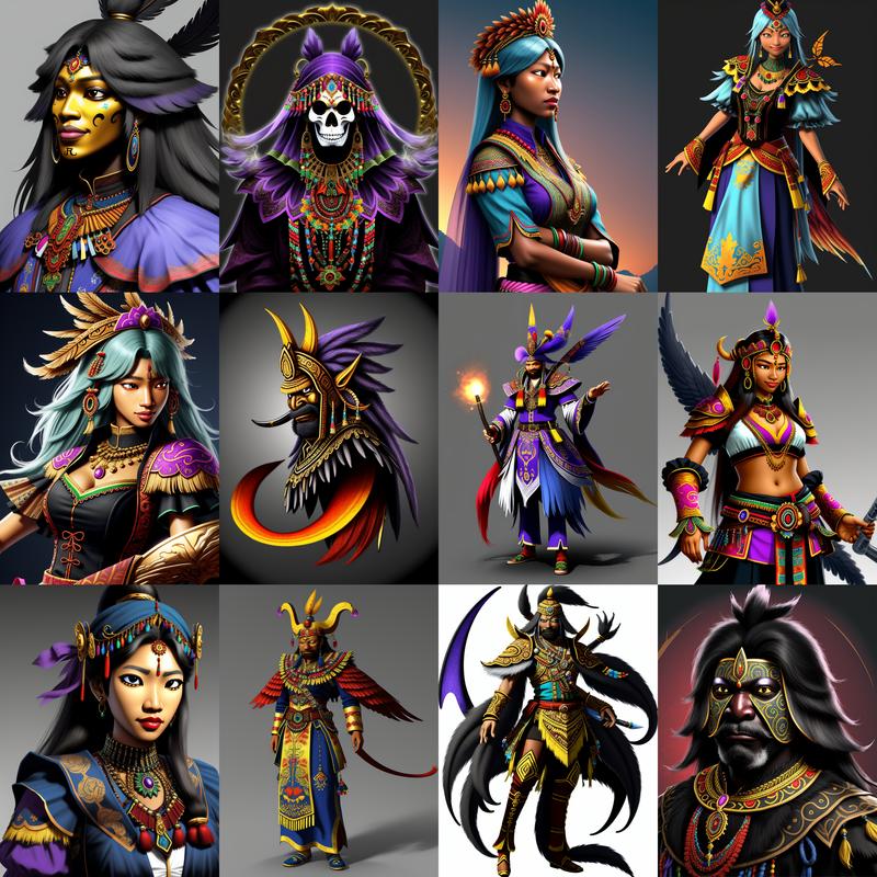 'DreamShaper v8 12 images with detailed PNG prompt'